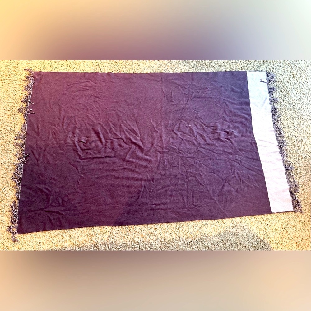 West Elm Purple Throw Blanket